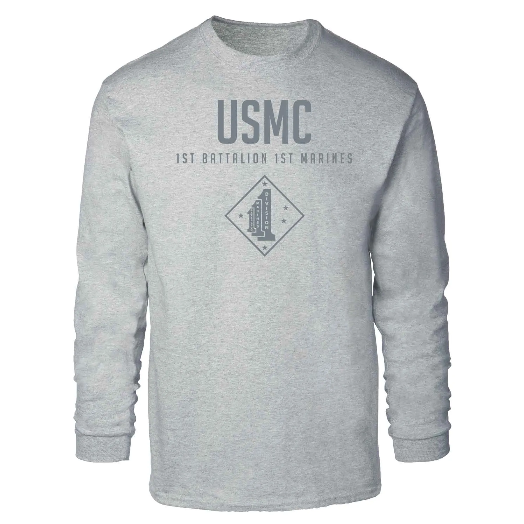 1st Battalion 1st Marines Tonal Long Sleeve T-shirt