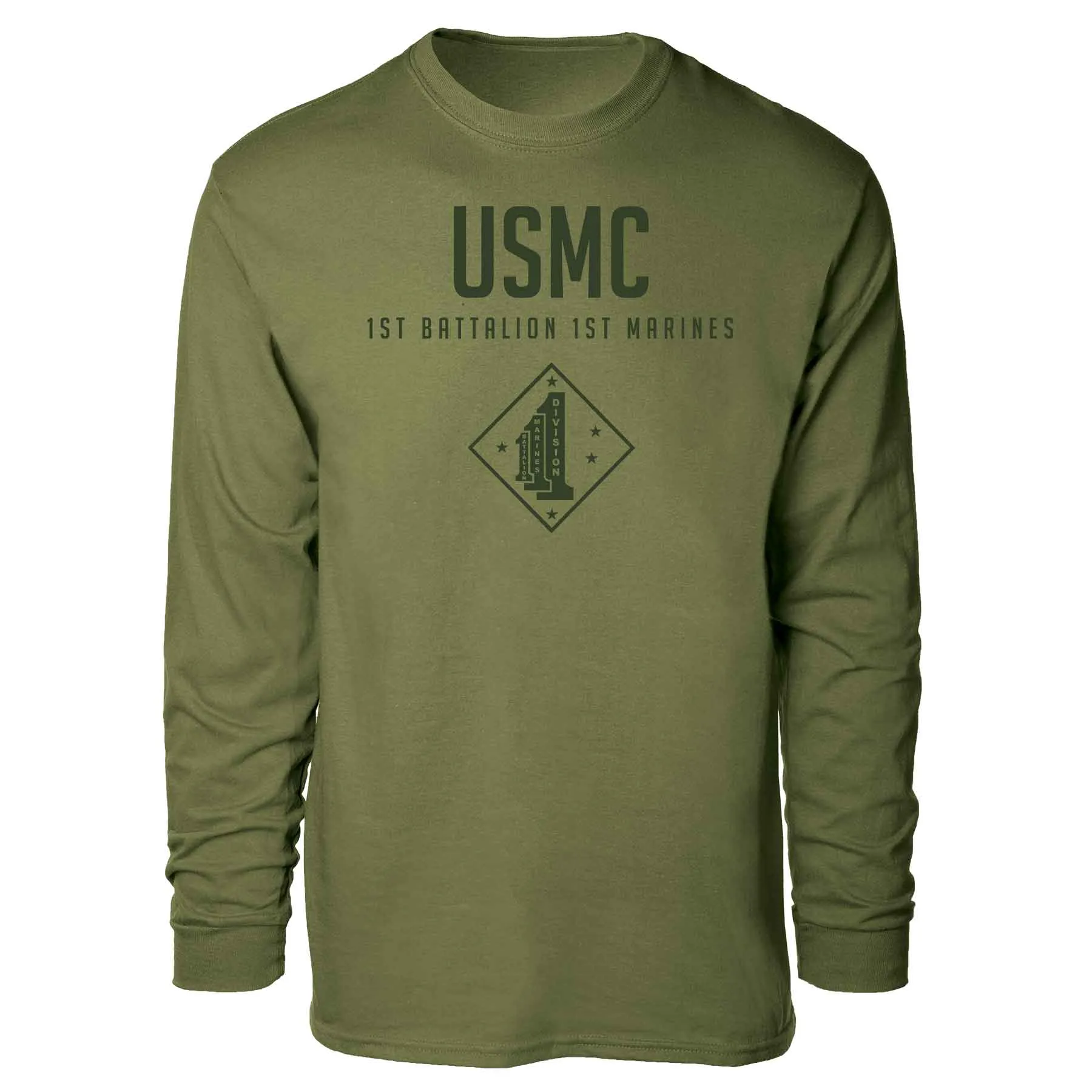 1st Battalion 1st Marines Tonal Long Sleeve T-shirt