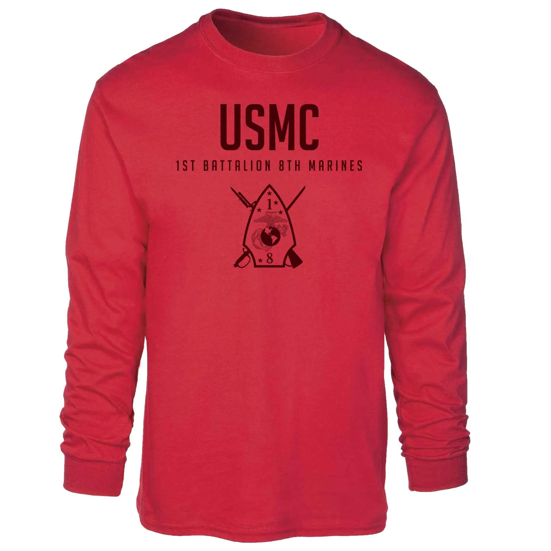 1st Battalion 8th Marines Tonal Long Sleeve T-shirt