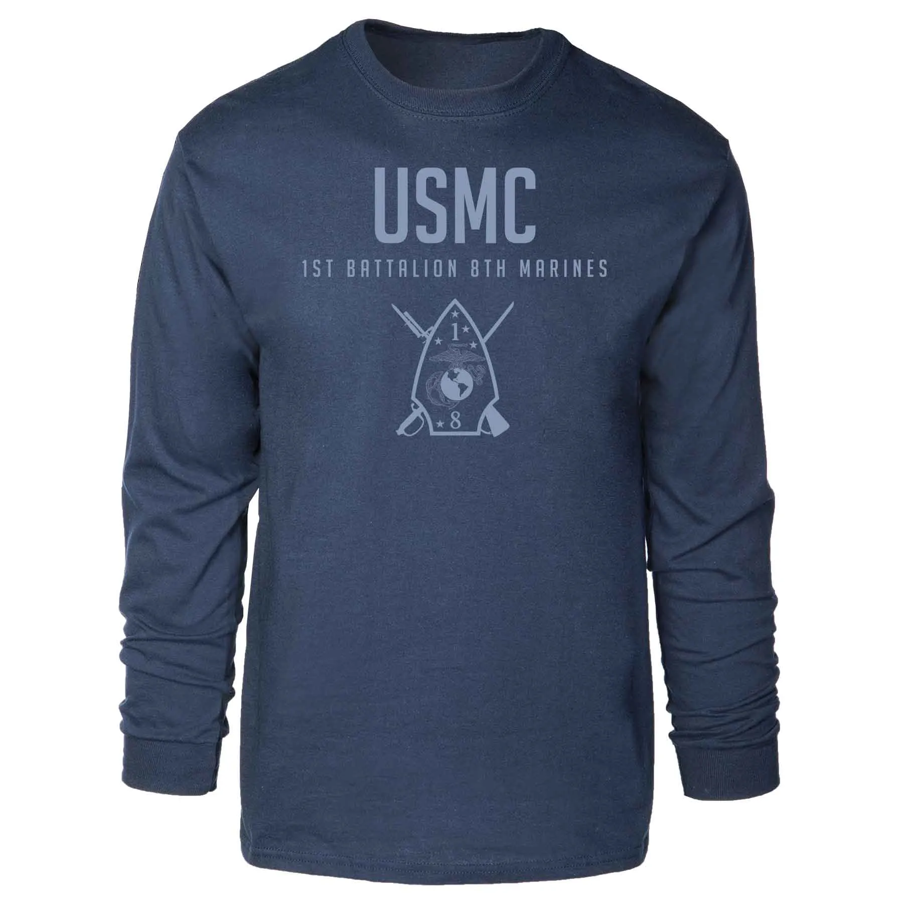 1st Battalion 8th Marines Tonal Long Sleeve T-shirt