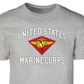 1st Marine Air Wing USMC  Patch Graphic T-shirt