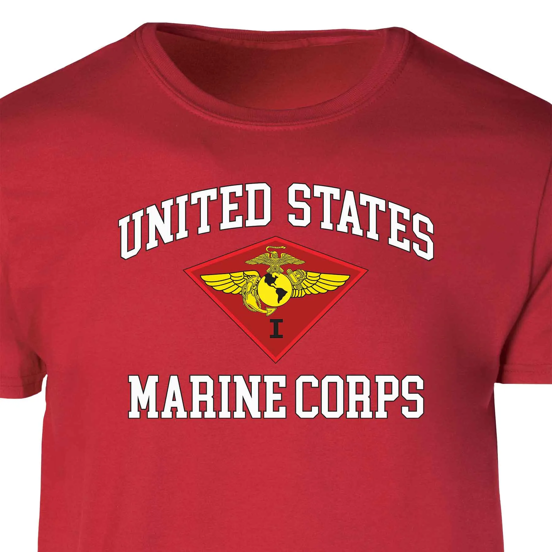 1st Marine Air Wing USMC  Patch Graphic T-shirt