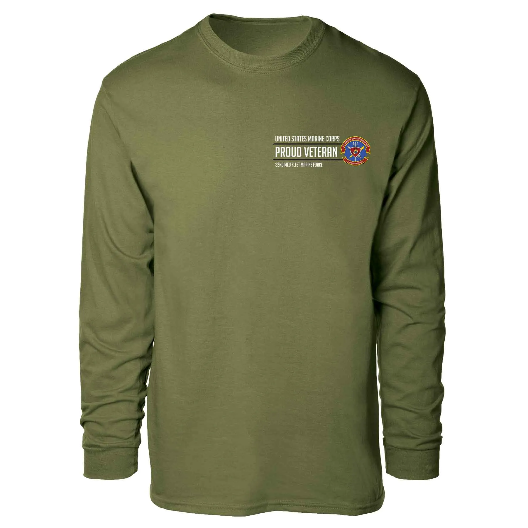 22nd MEU Fleet Marine Force Proud Veteran Long Sleeve T-shirt