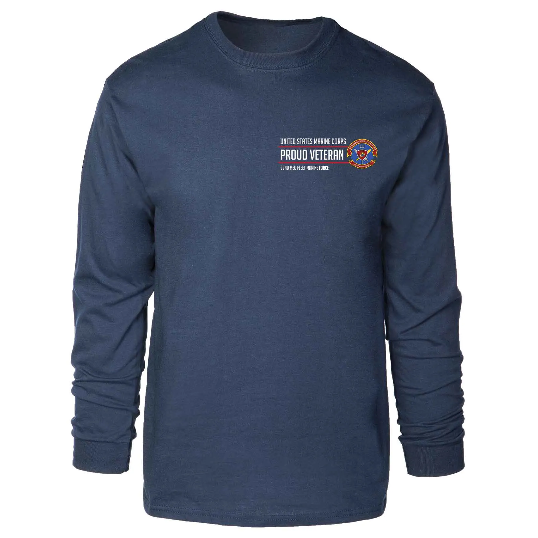 22nd MEU Fleet Marine Force Proud Veteran Long Sleeve T-shirt