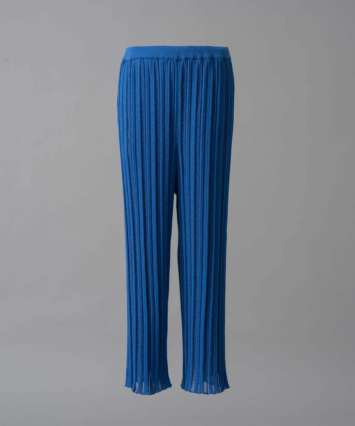 【24AW PRE-ORDER】Prime-Wide Sheer Rib Knit Pants