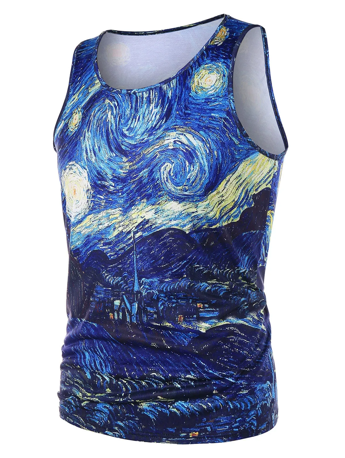 3D Starry Sky Print Tank Top