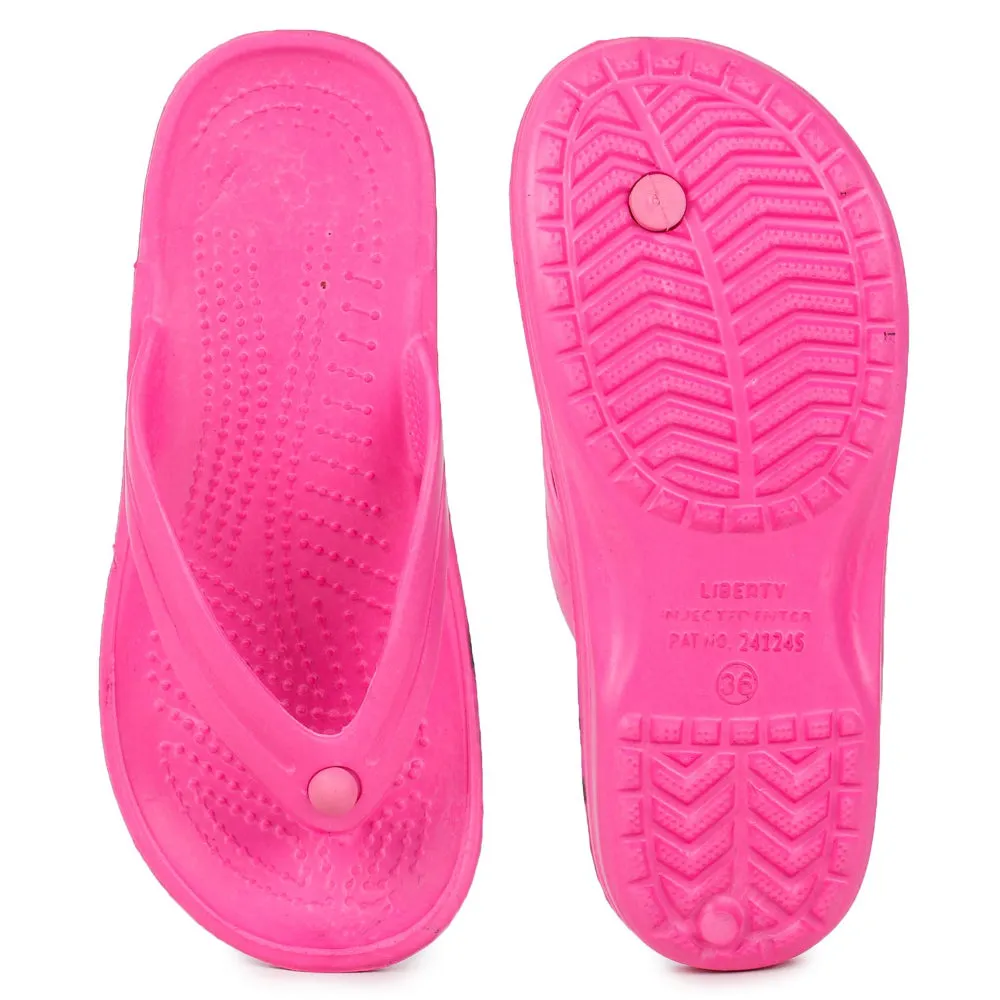 A-HA Casual Pink Flip Flops For Women VIRTUE-20 By Liberty