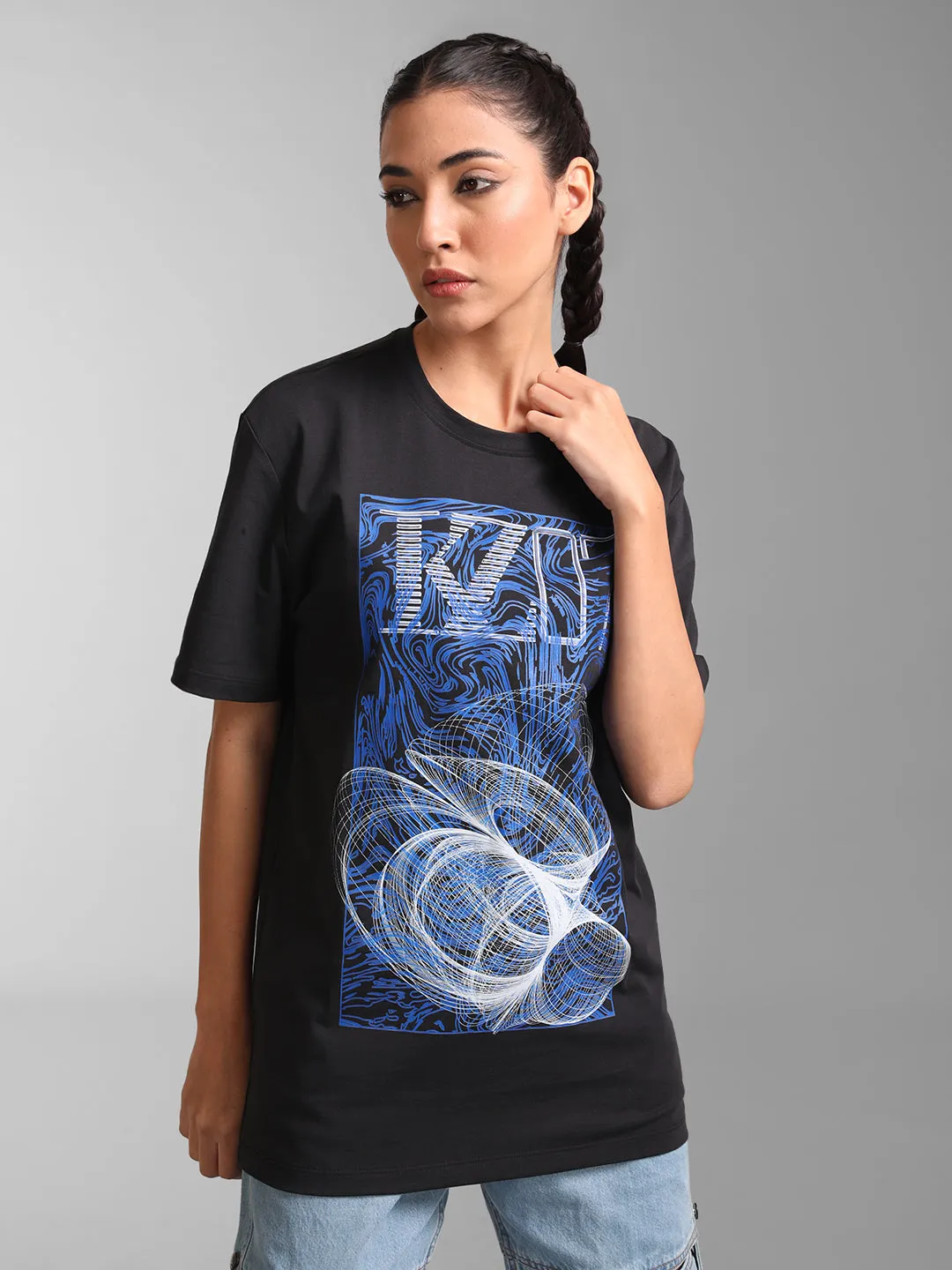 Abstract Printed Graphic T-Shirt