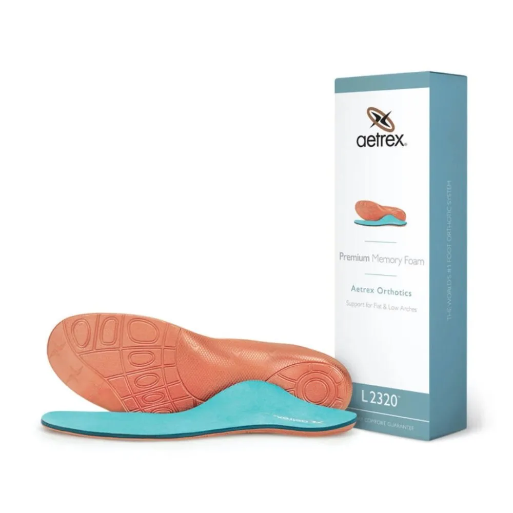 Aetrex Men's L2320M Premium Memory Foam Posted Orthotics