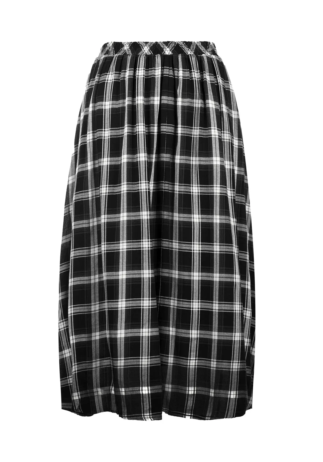 Albion Check Midi Skirt