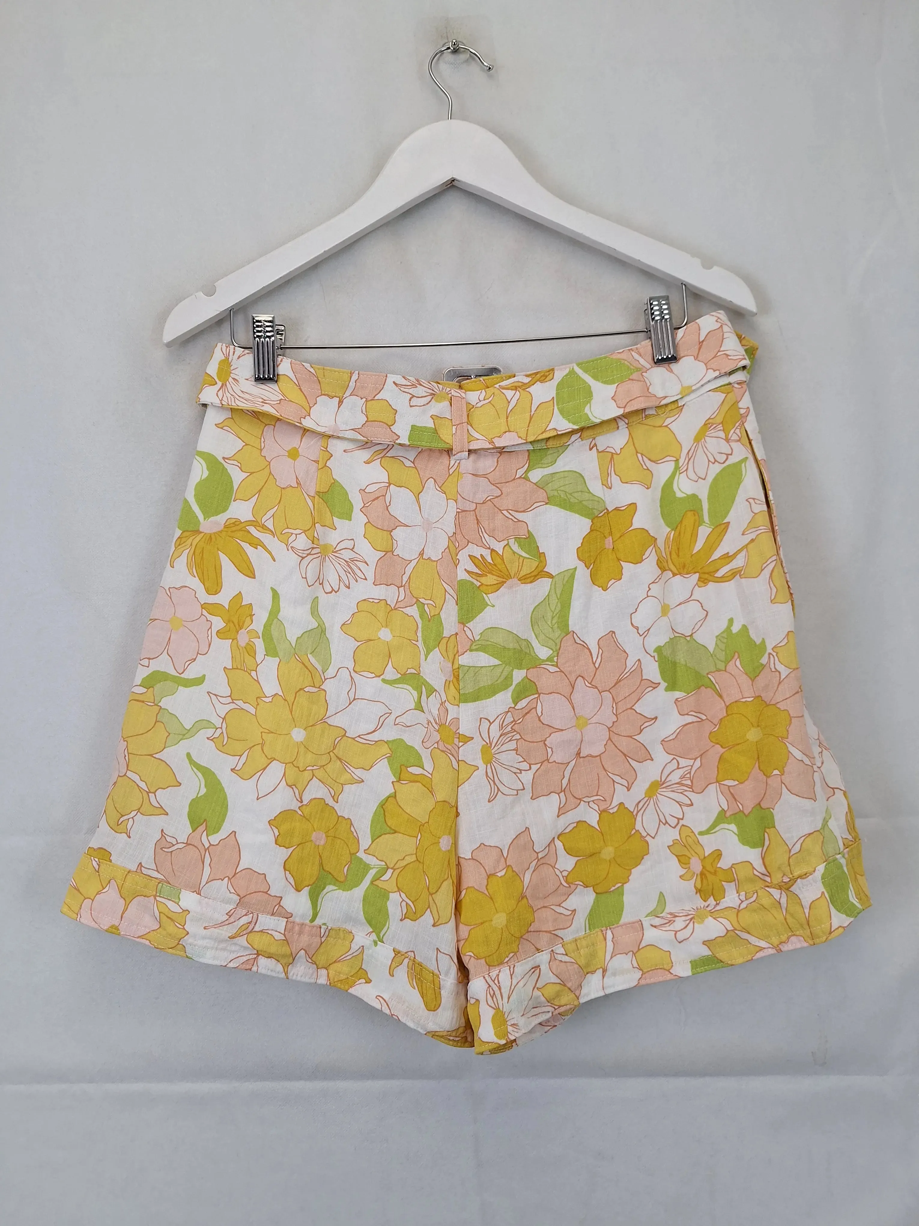 Amelius Summer Bloom Tailored Shorts Size 14