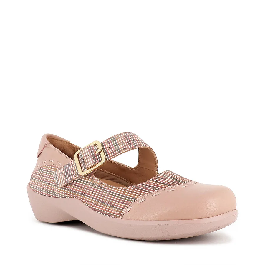 ANGEL W - BLUSH GLOBAL STRIPE MULTI