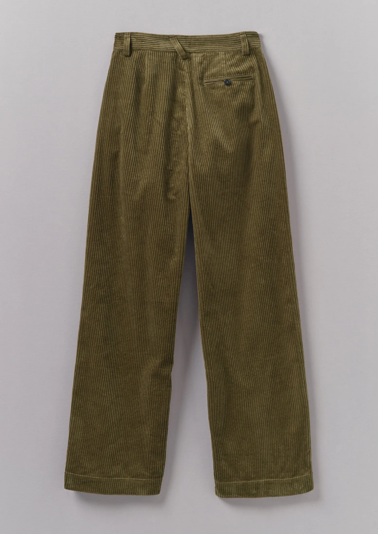 Full Length Organic Corduroy Trousers in Barley Color by Annie