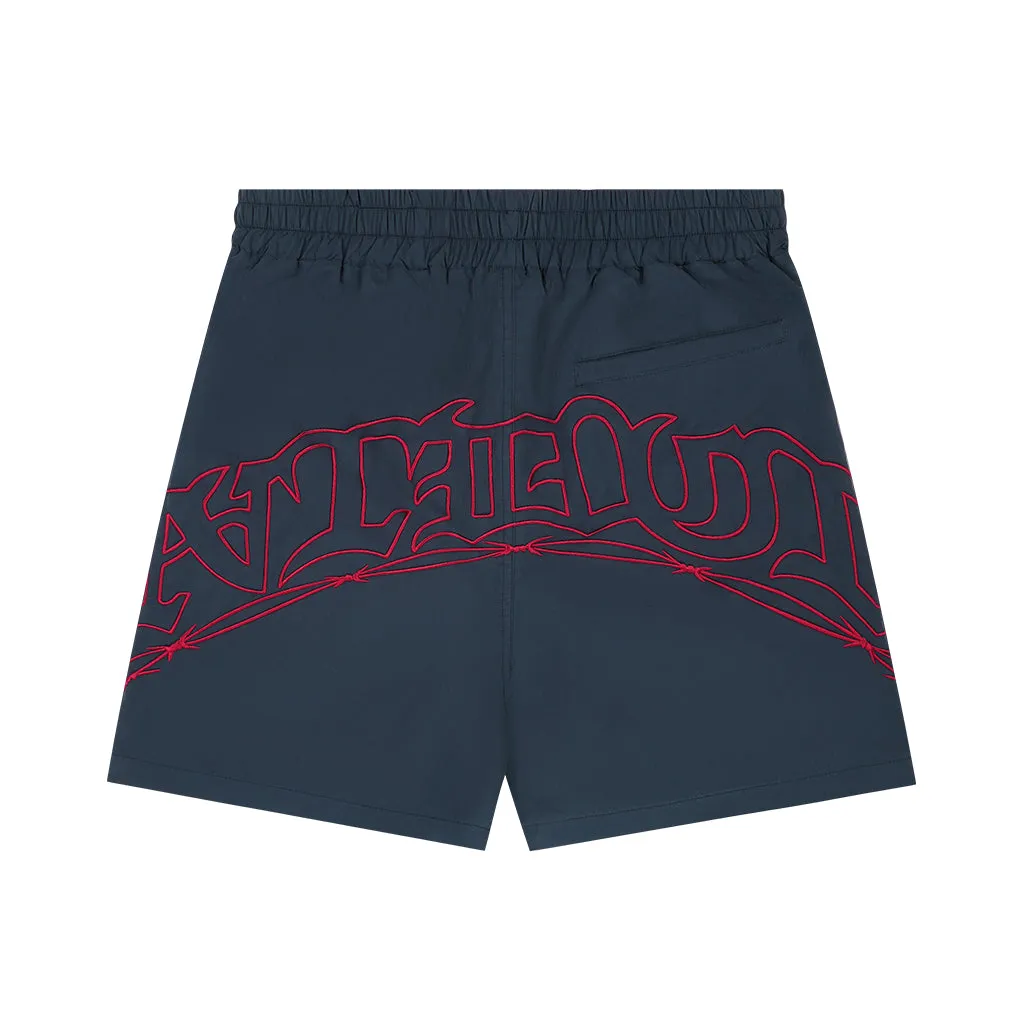 ANTIDOTE Embroidered Big Logo Shorts