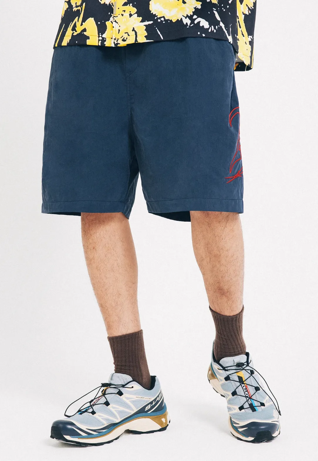 ANTIDOTE Embroidered Big Logo Shorts