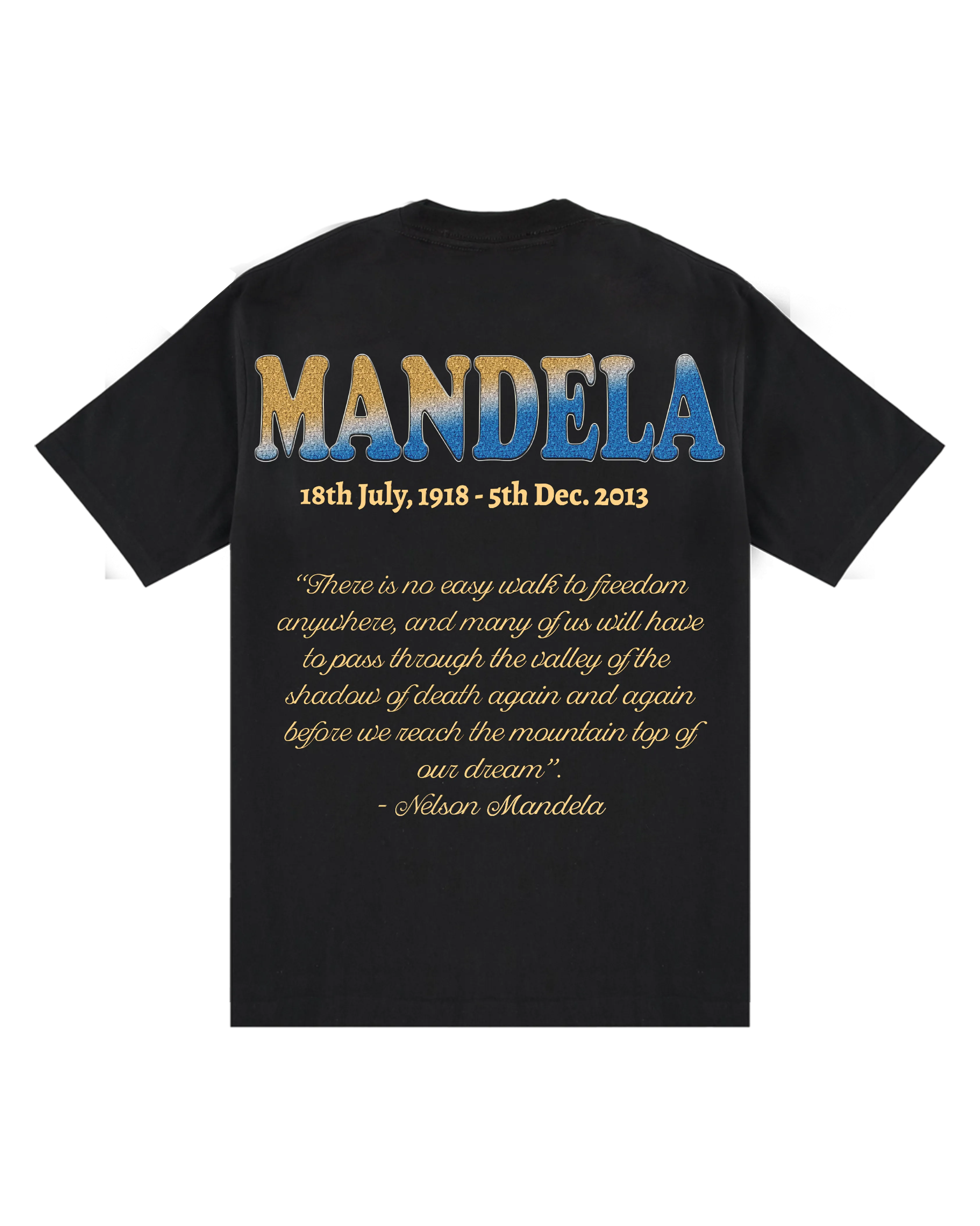 Ashluxe Mandela Icon T-shirt - Black