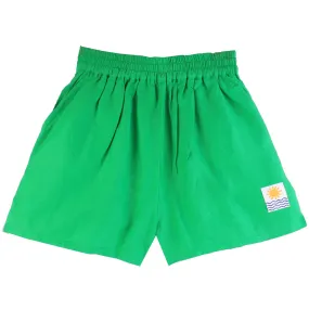 Basic Linen Shorts in Green by L.F.Markey