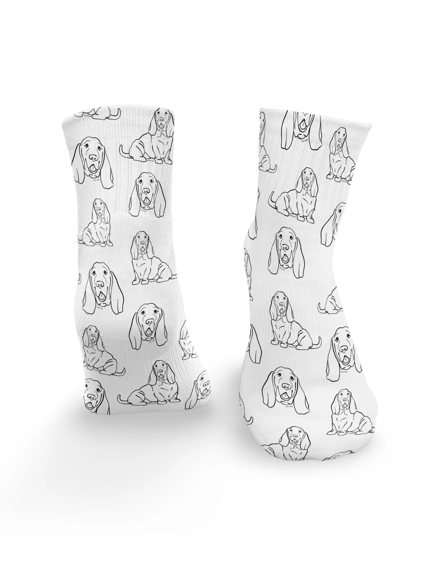 Basset Hound Ankle Socks