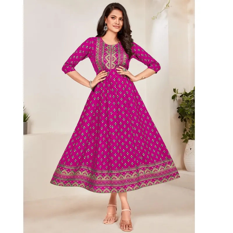 Beautiful Women Pink Ethnic Gown