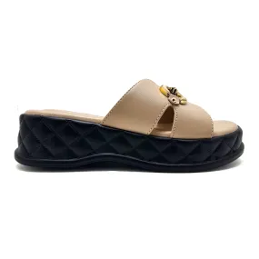 Beige Pu Slipper