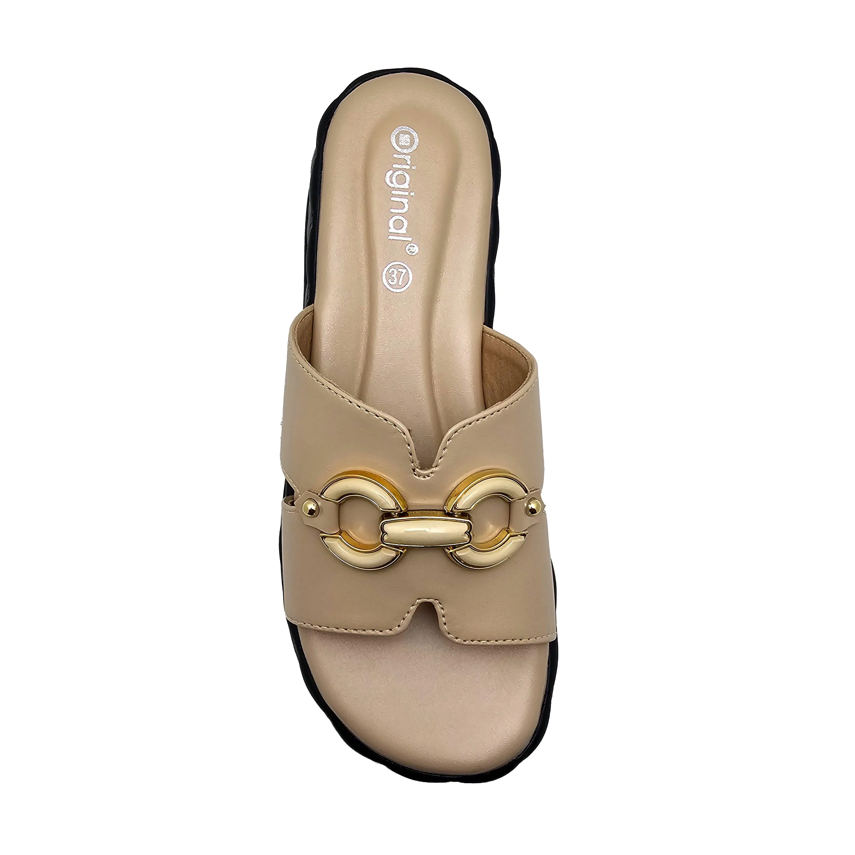 Beige Pu Slipper