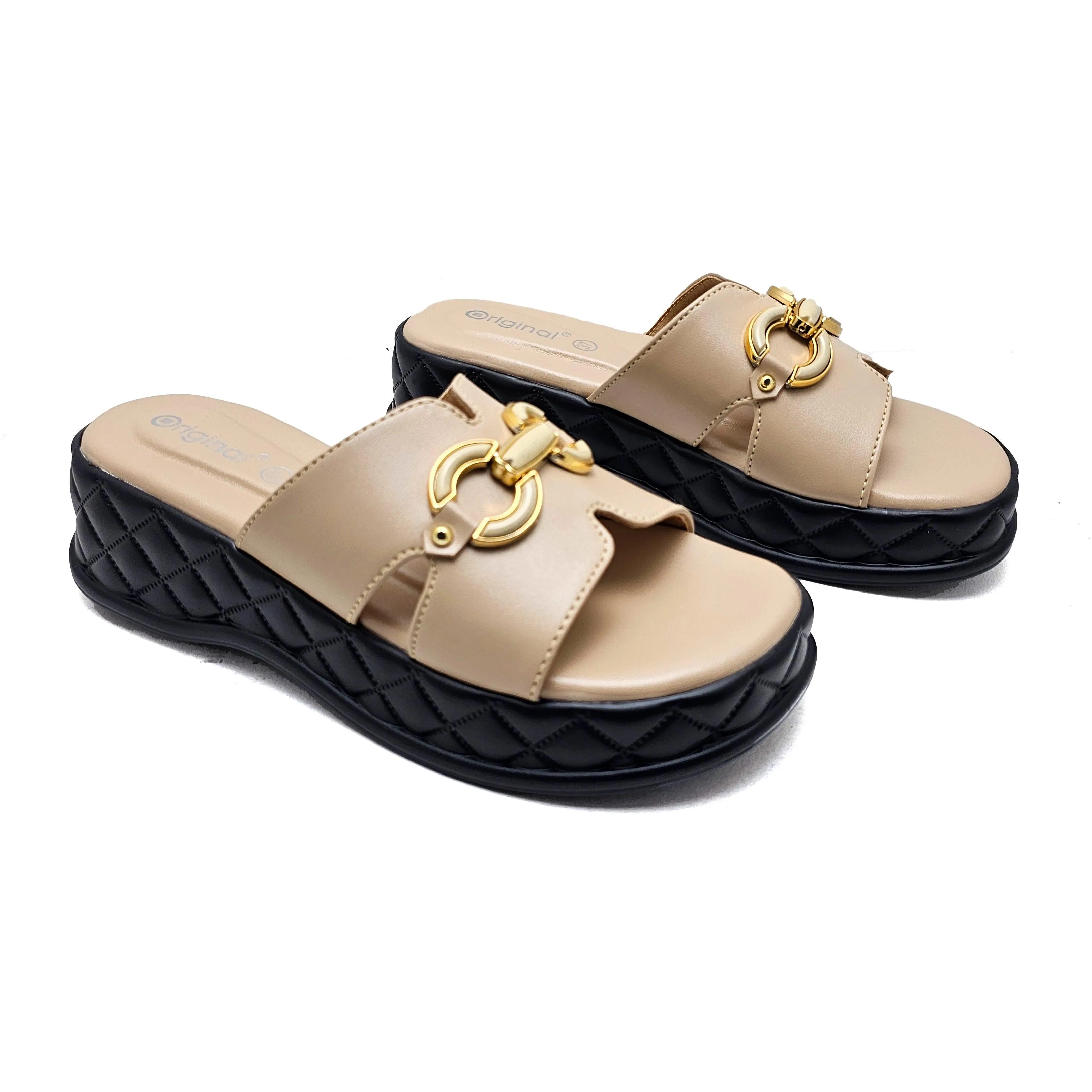 Beige Pu Slipper