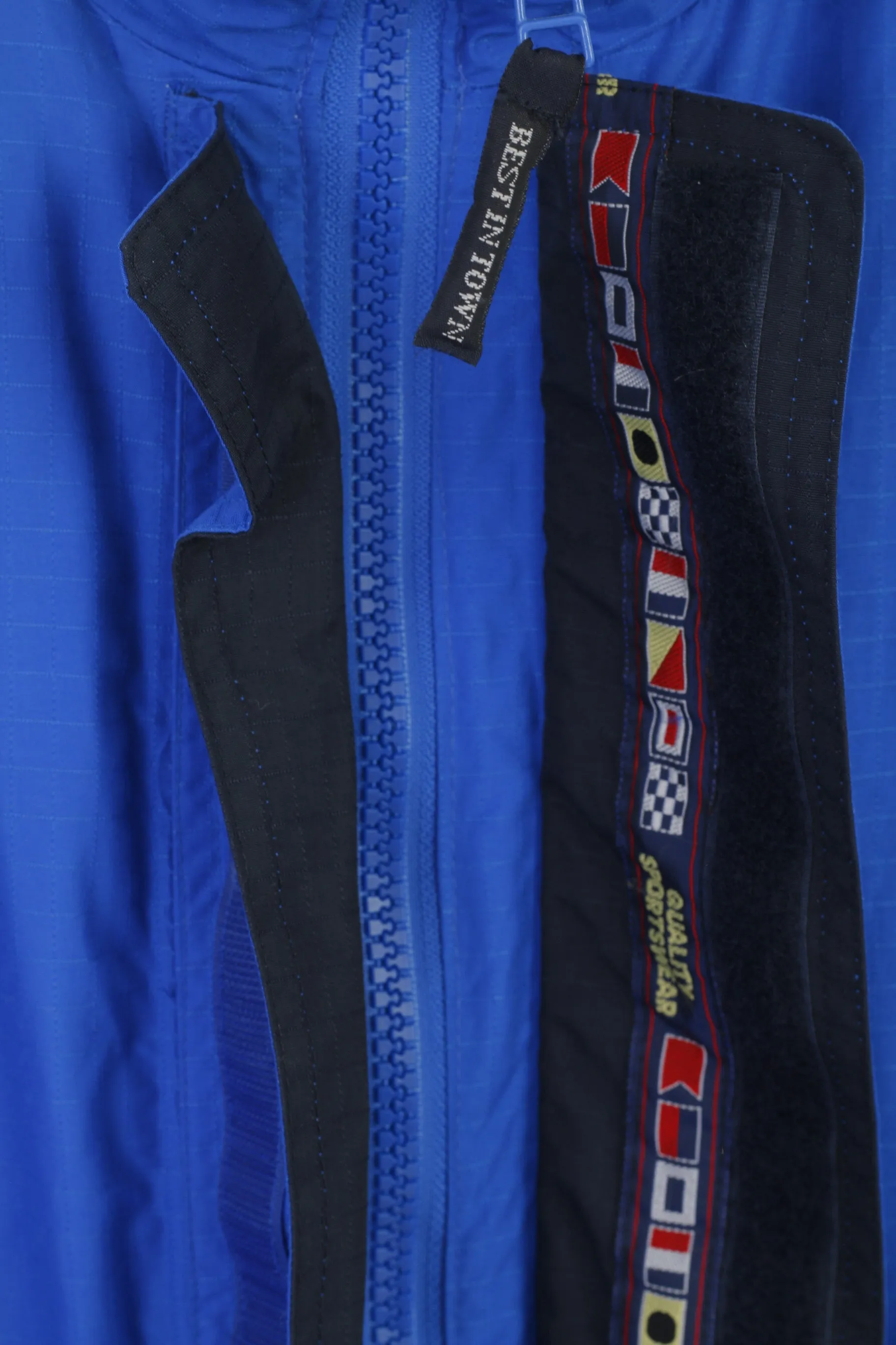 Mens XL Blue Waterproof Padded Ski Jacket - Best In Town Winter Zip-Up Top