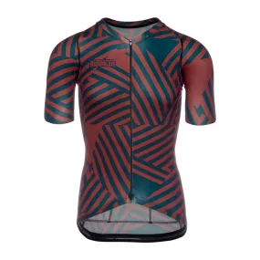 Bioracer Spitfire Mens Cycling Jersey (Don Dazzle/Navy Bordeaux)