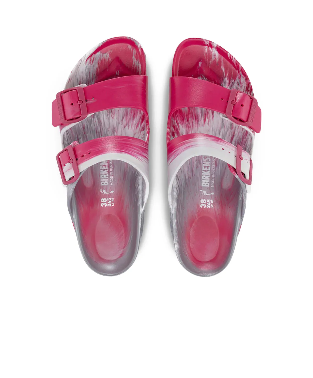 Birkenstock Arizona EVA Multi Beetroot Purple/Silver/White Sandals