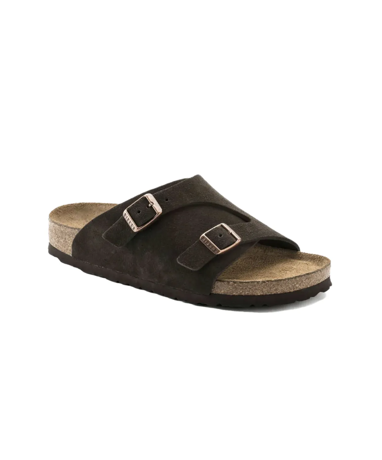 Birkenstock Zurich Suede Leather Mocca Soft Footbed Sandals