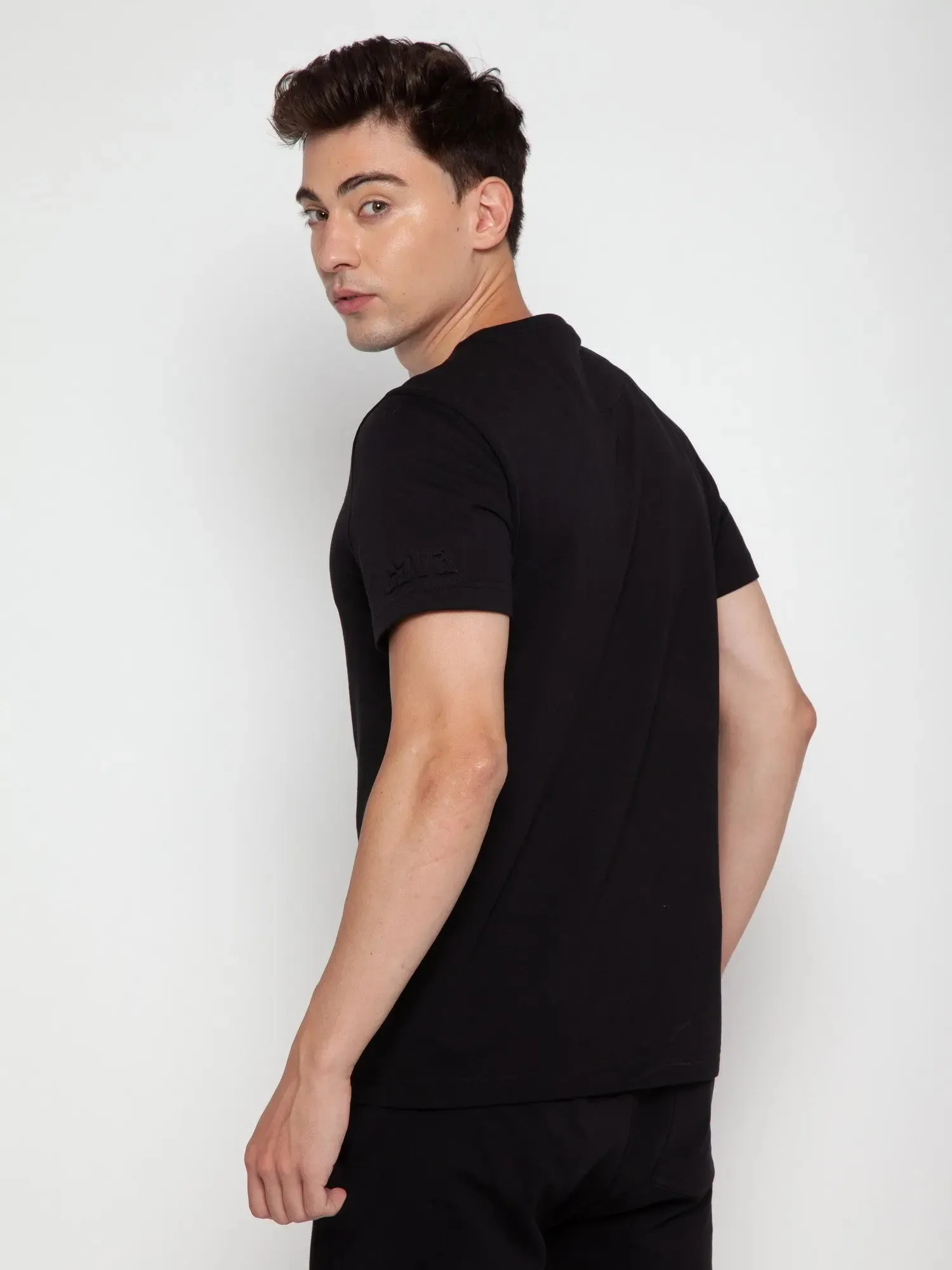 Black CAVA Embossed T-shirt