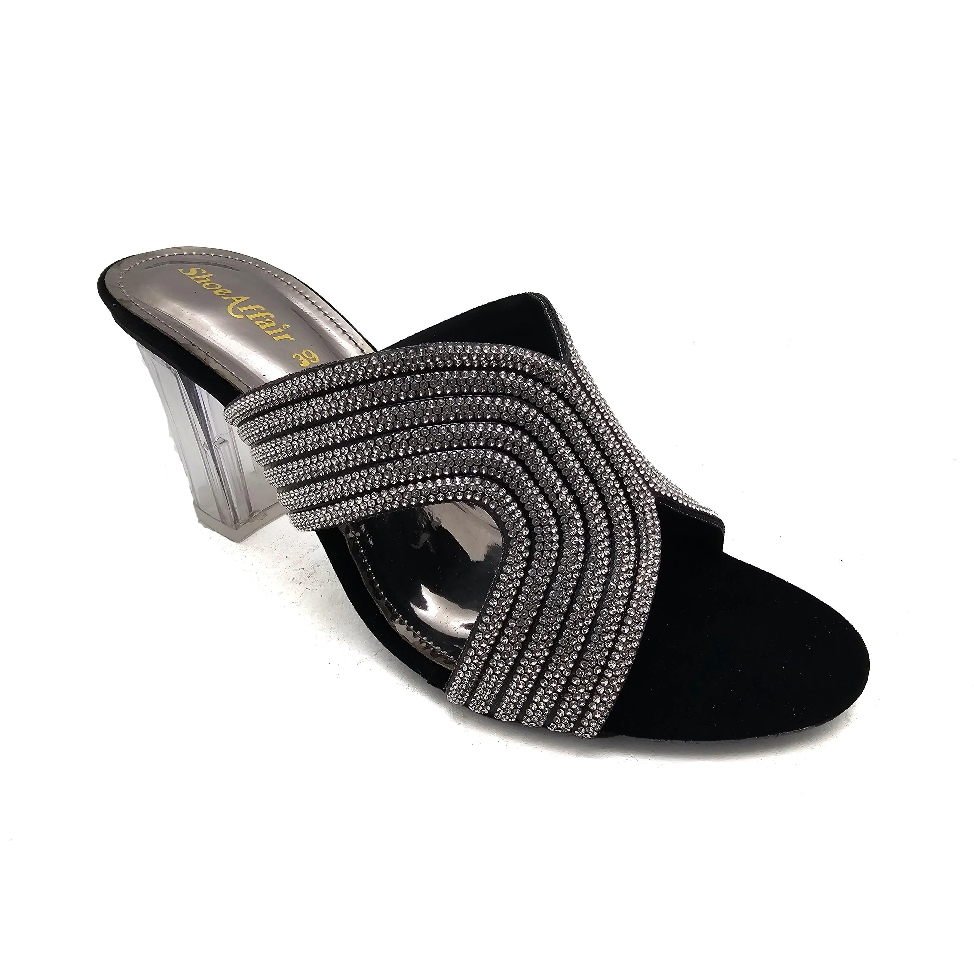 Black Fancy Slipper