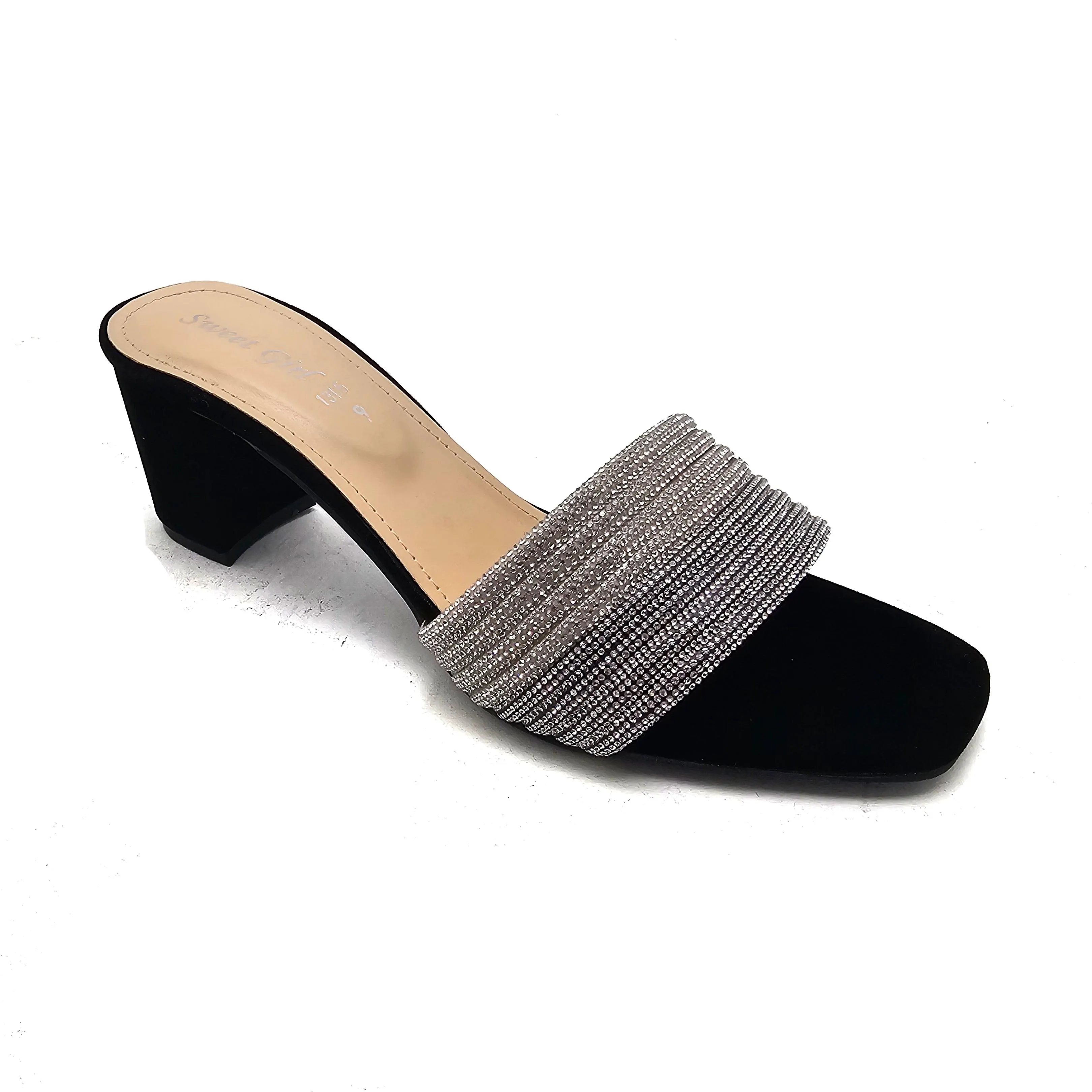 Black Fancy Slipper