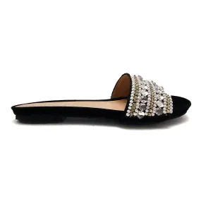 Black Fancy Slipper