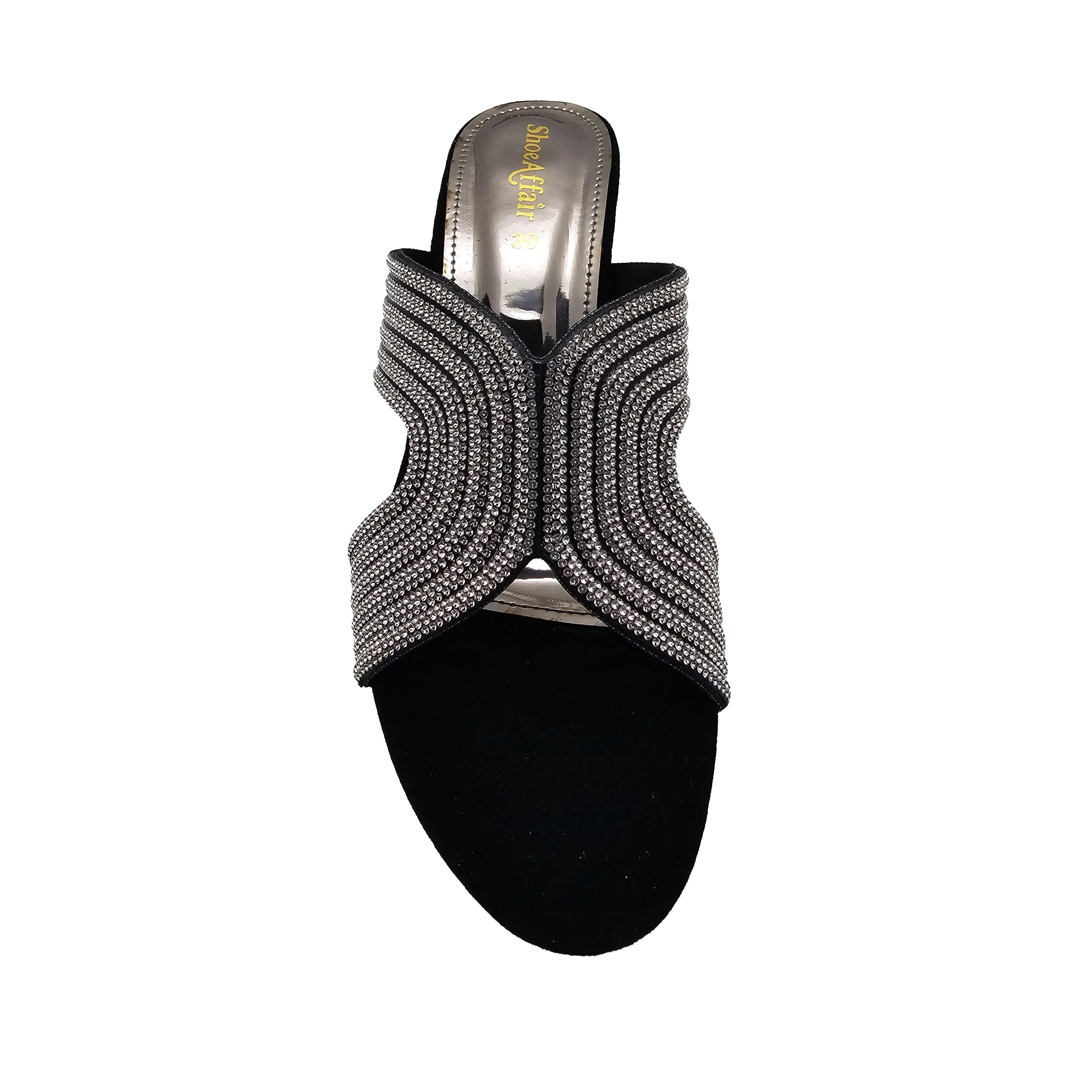 Black Fancy Slipper