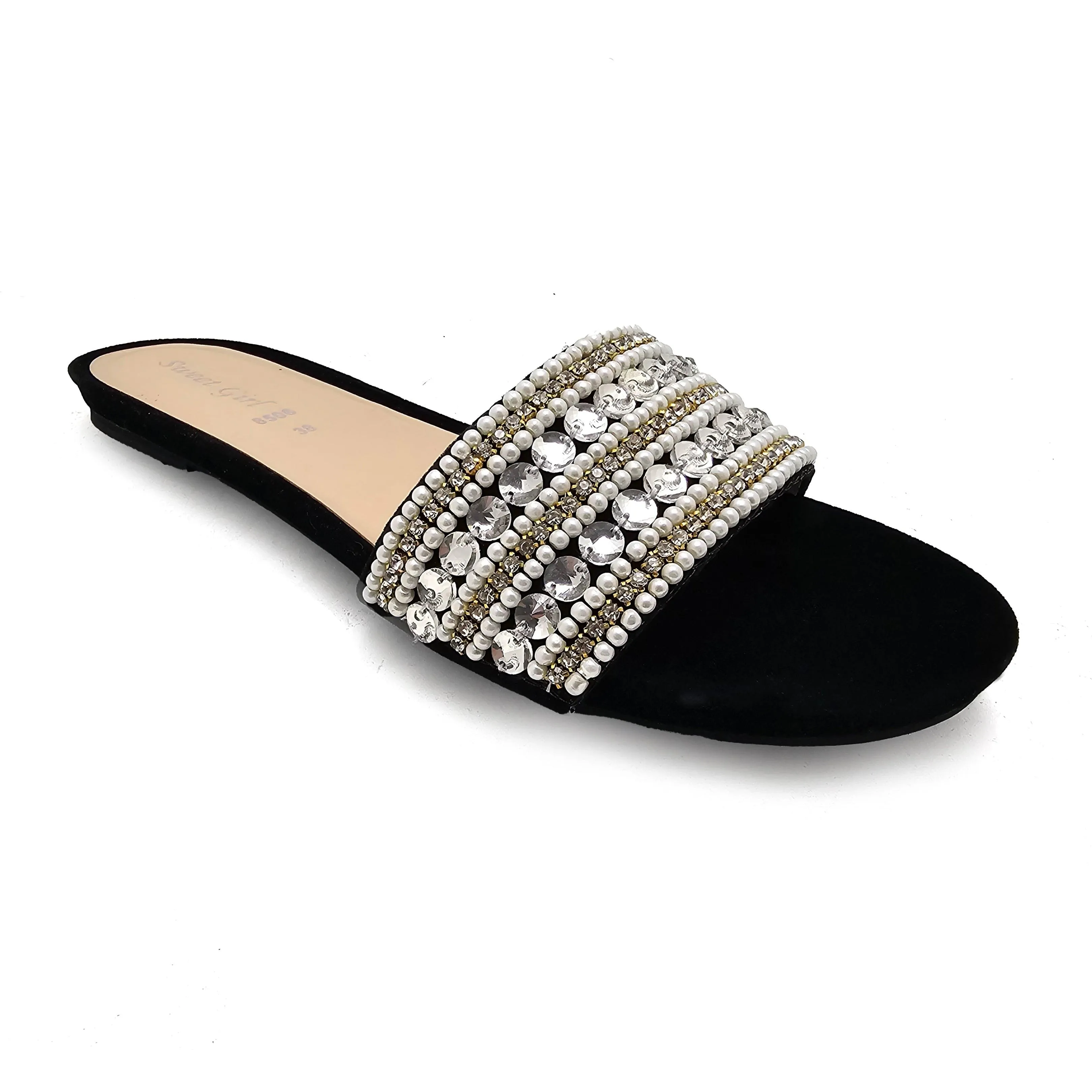 Black Fancy Slipper