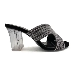 Black Fancy Slipper