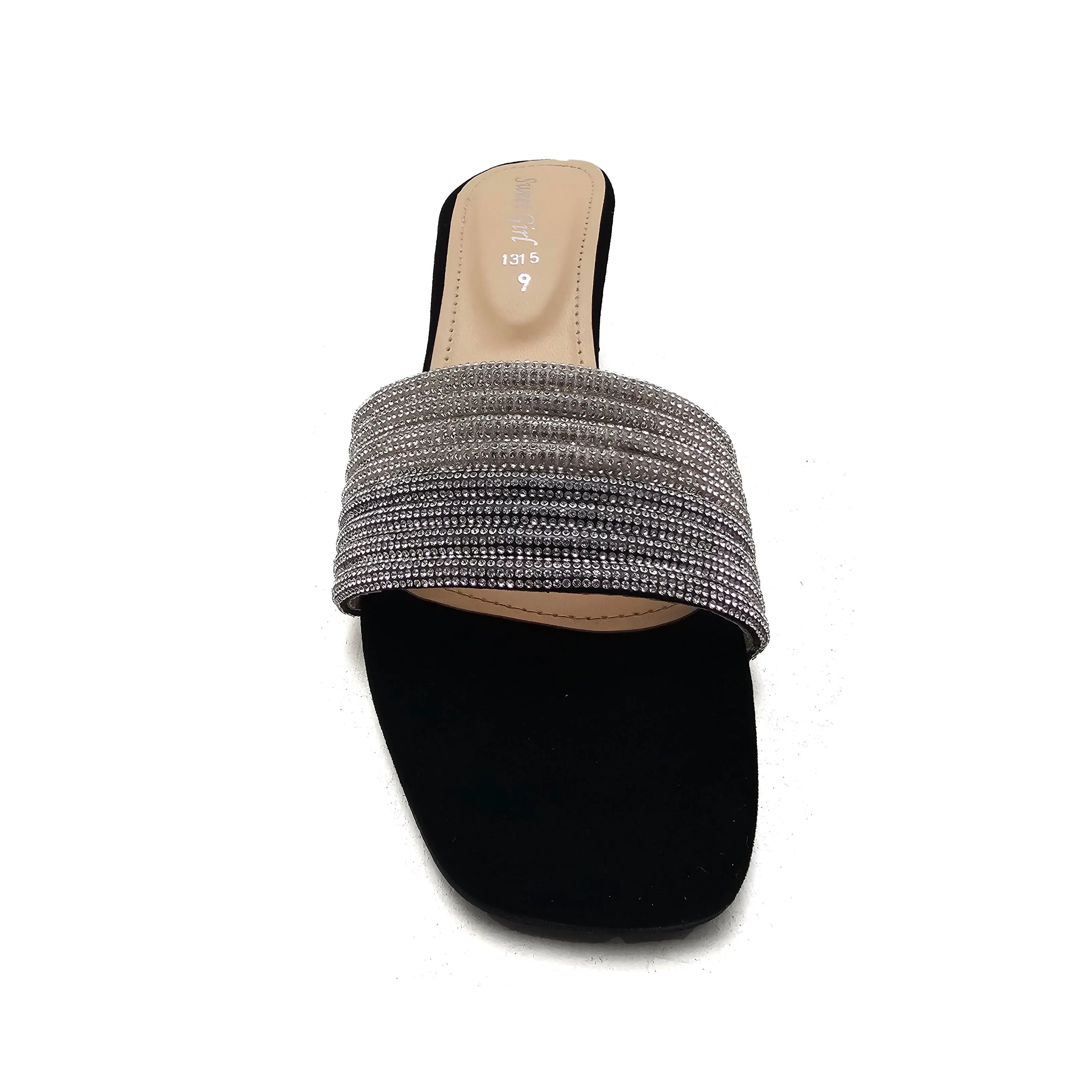 Black Fancy Slipper