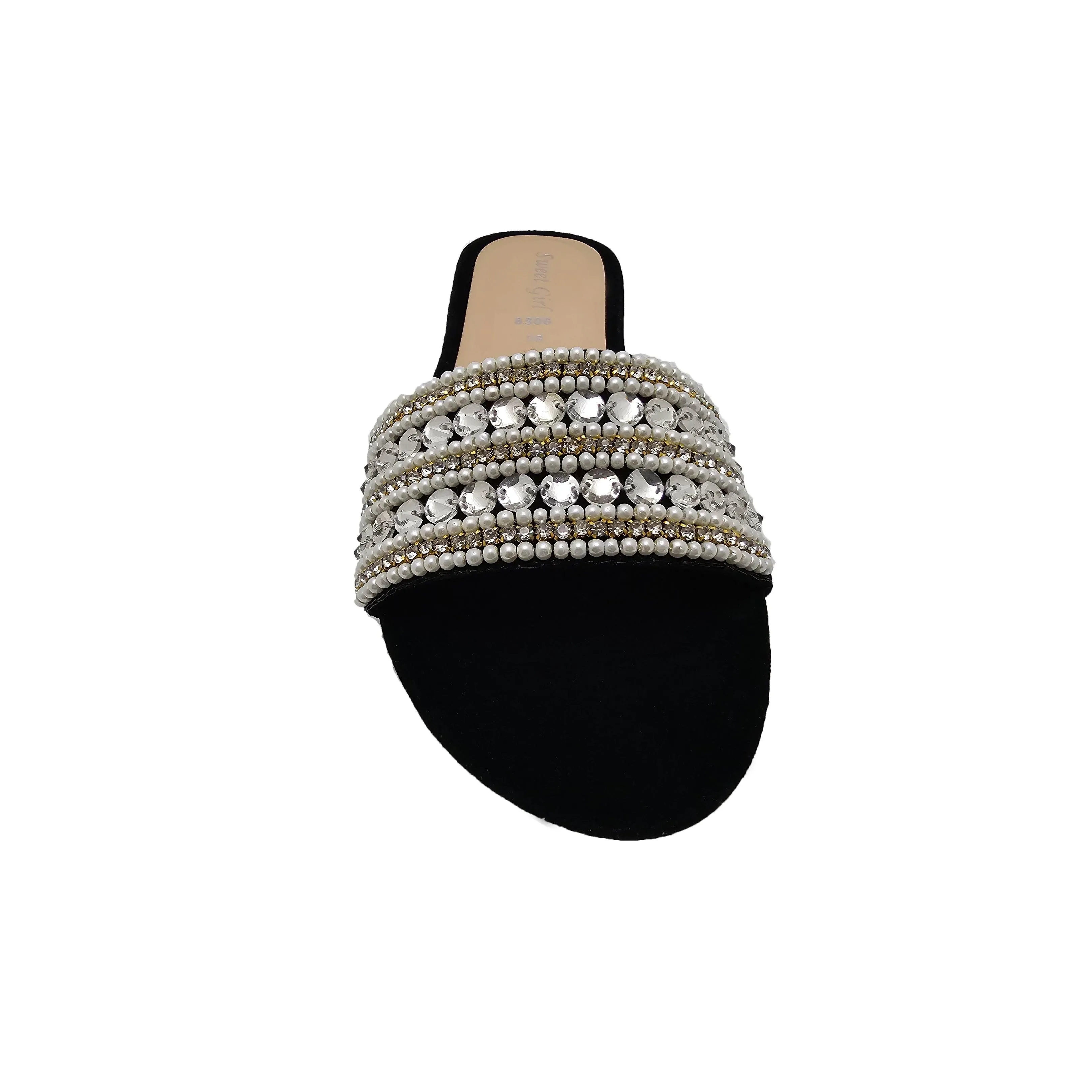 Black Fancy Slipper