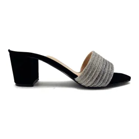 Black Fancy Slipper