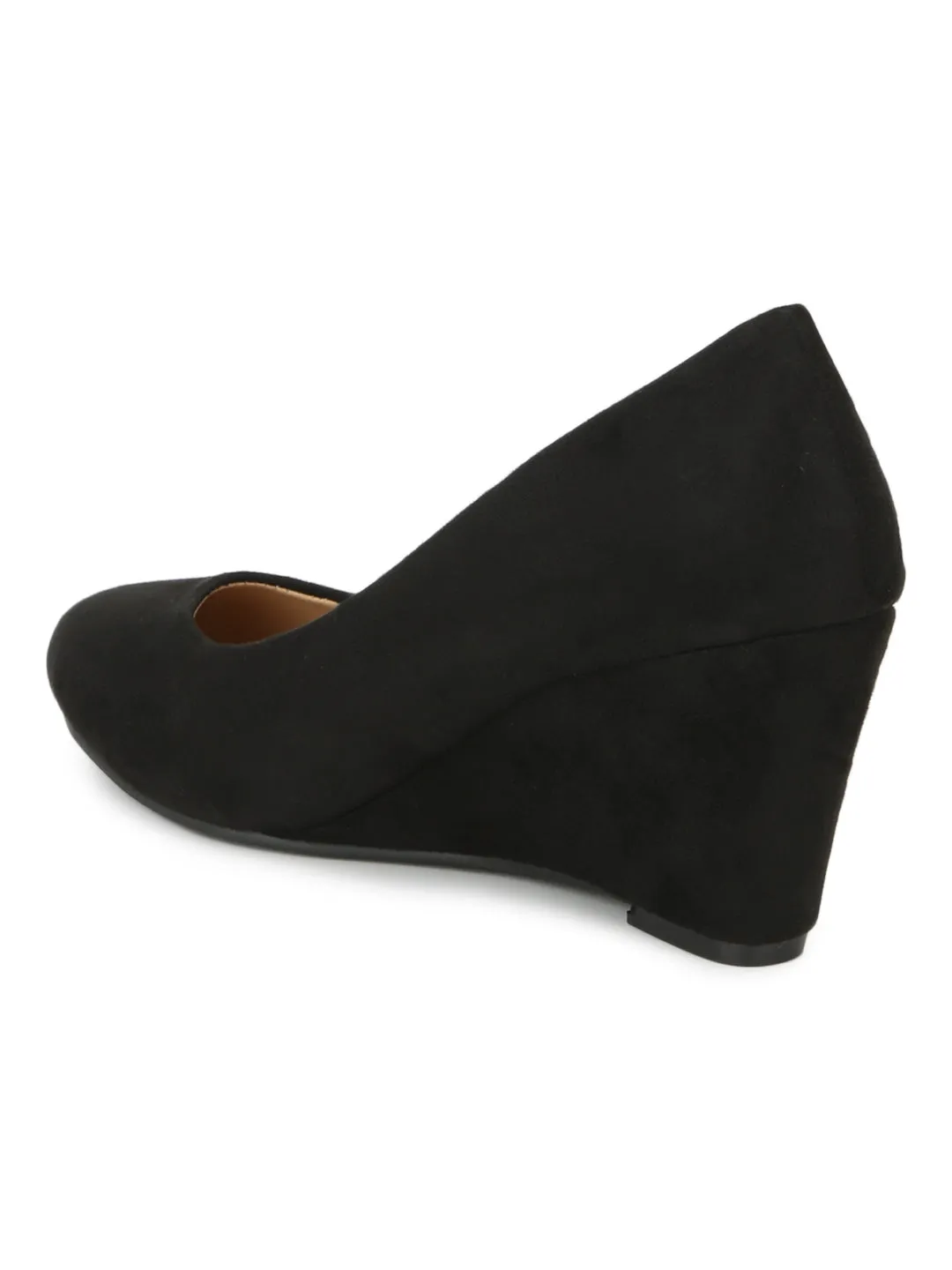 Black Micro Pump Wedges