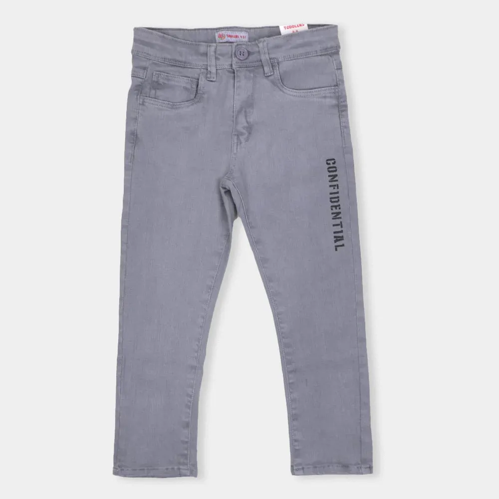 Boys Pant Cotton Confidential - Formal Gray