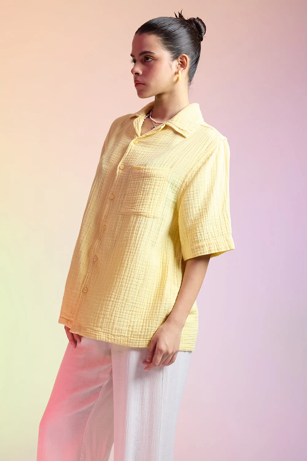 Breezy Relaxed Yellow Shirt