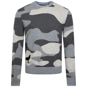 Camoscape Tomahawk Sweater Smoke Heather - AW23