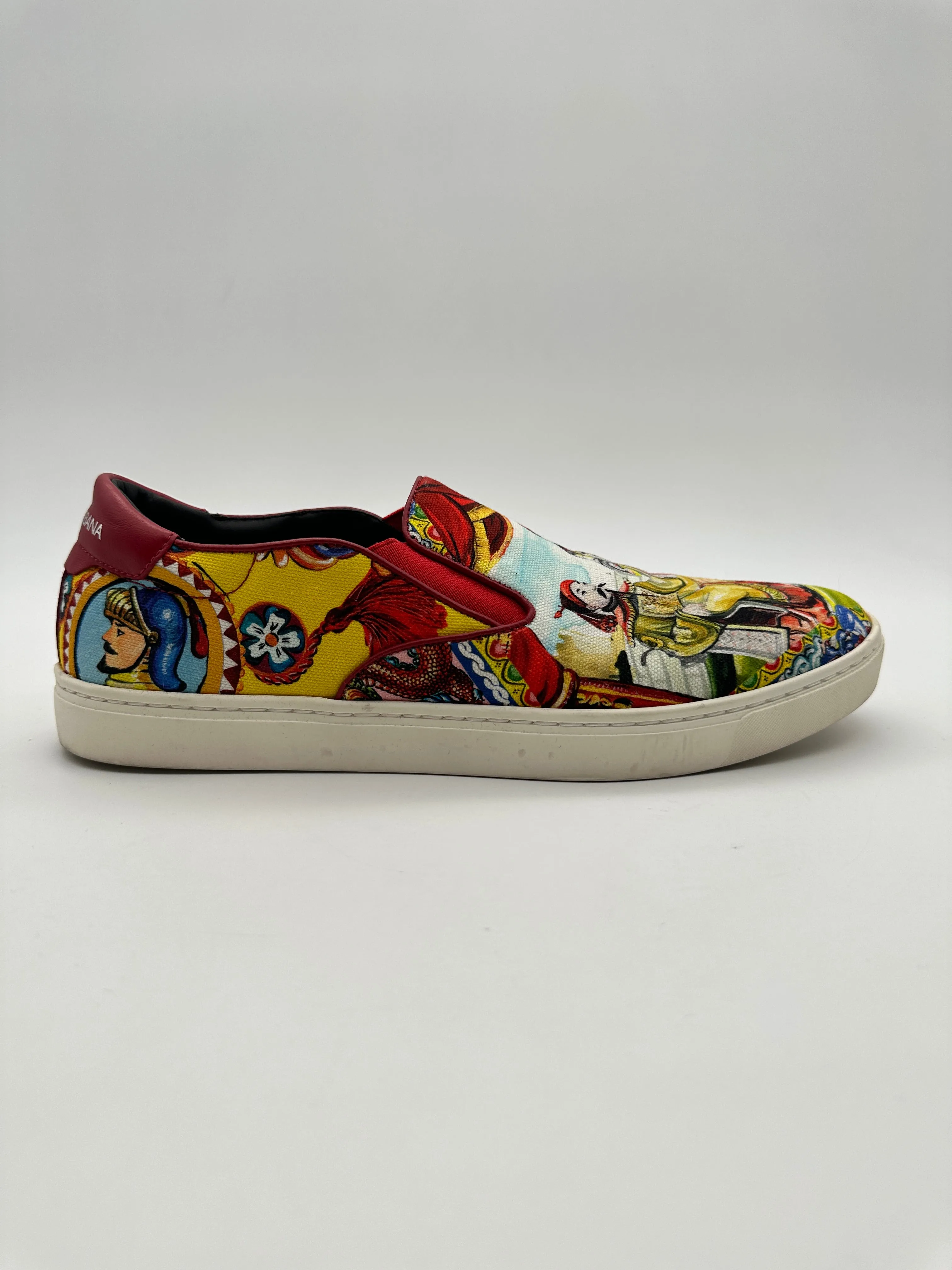 Canvas Oriental Print Sneakers