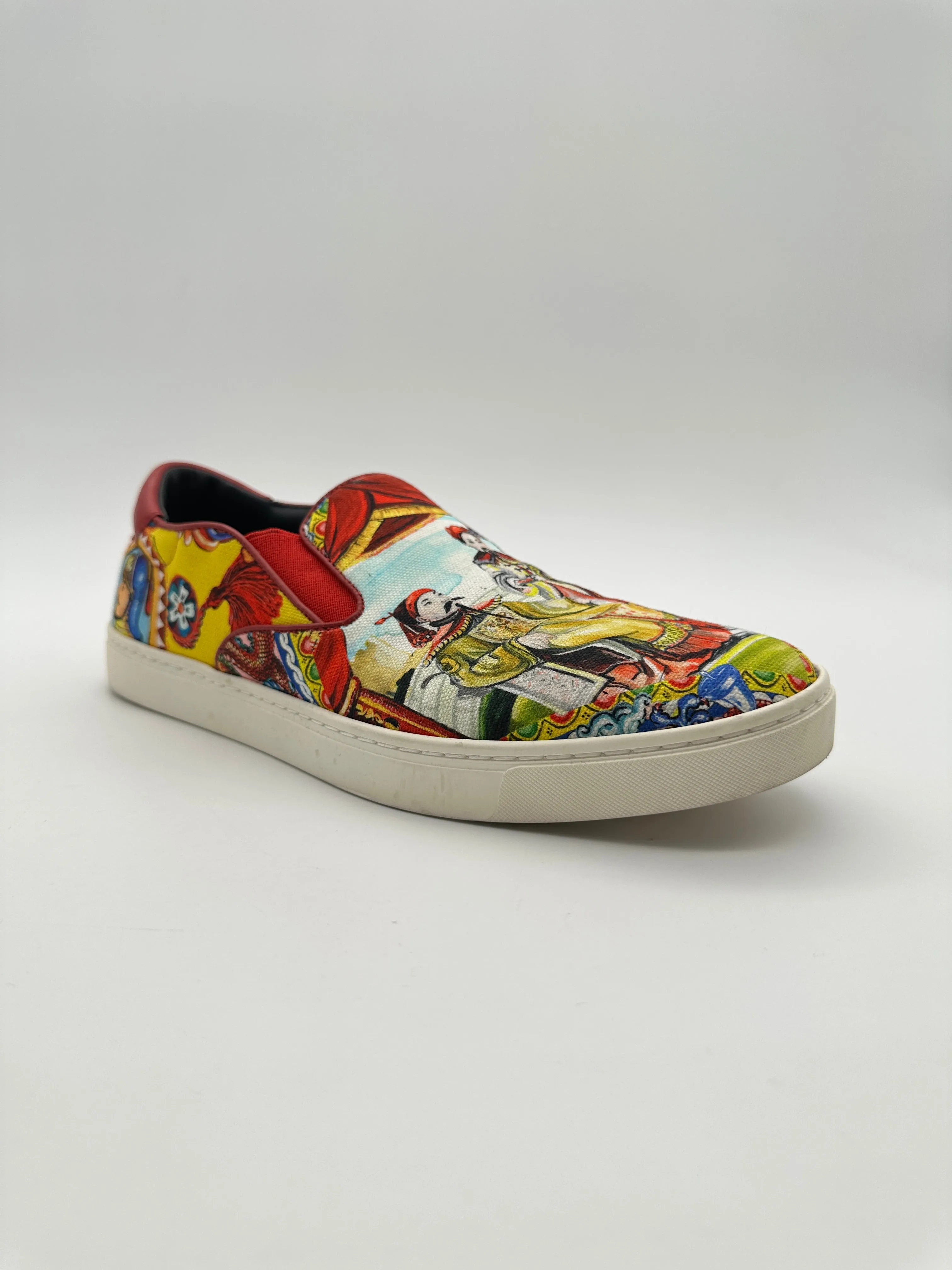 Canvas Oriental Print Sneakers