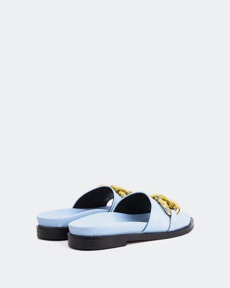 Cipriana Light Blue Leather