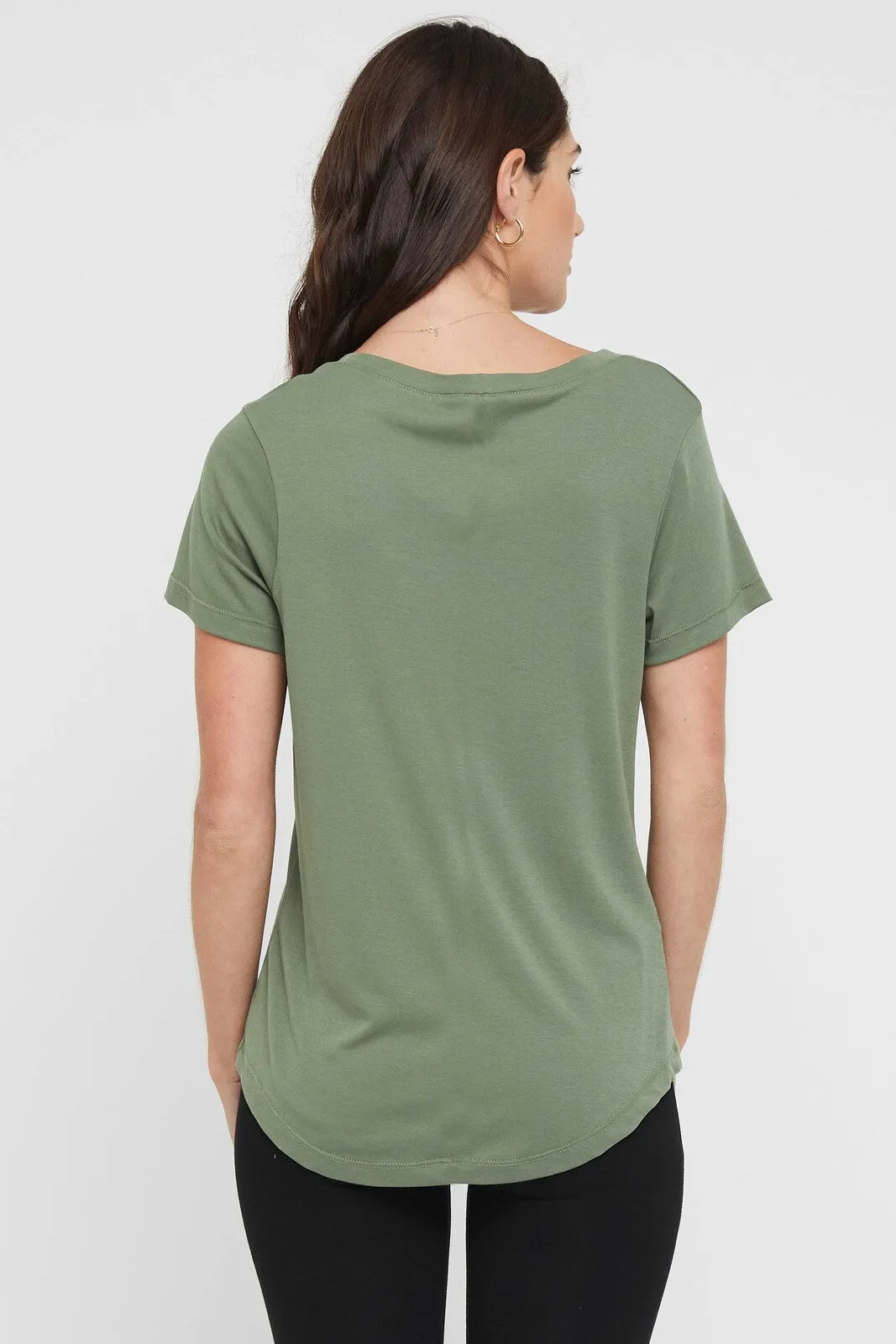 Classic Scoop Neck - Gum Leaf