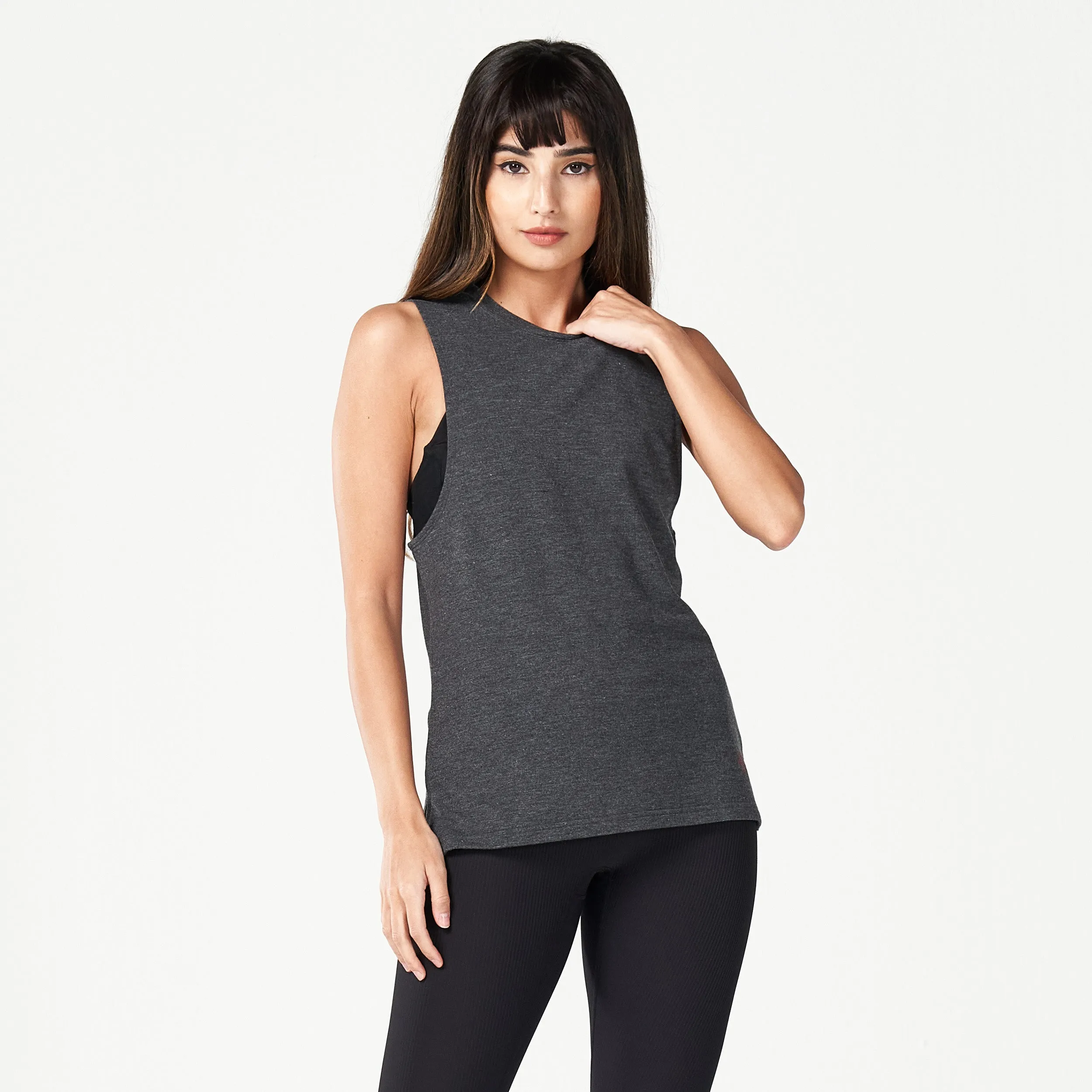 Code Marl Tank - Black Marl