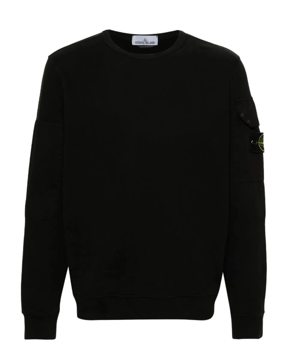 COMPASS-BADGE COTTON SWEATSHIRT